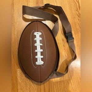 Kiddietotes kids Football Shaped Brown Crossbody Bag